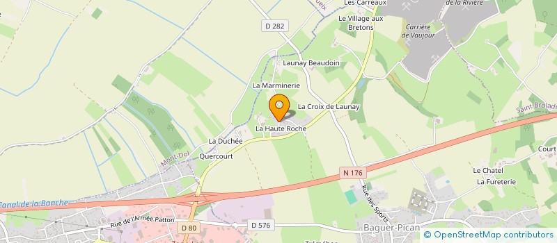 localisation de l'entreprise ARAE  BAGUER-PICAN