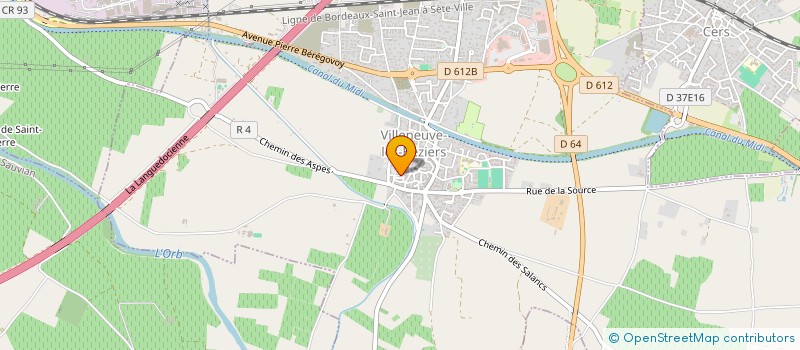 localisation de l'entreprise ARAEL  VILLENEUVE-LES-BEZIERS