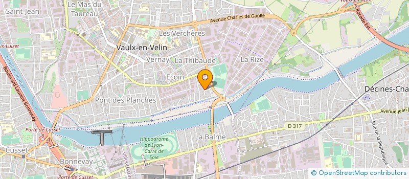 localisation de l'entreprise ARAGATS  VILLEURBANNE