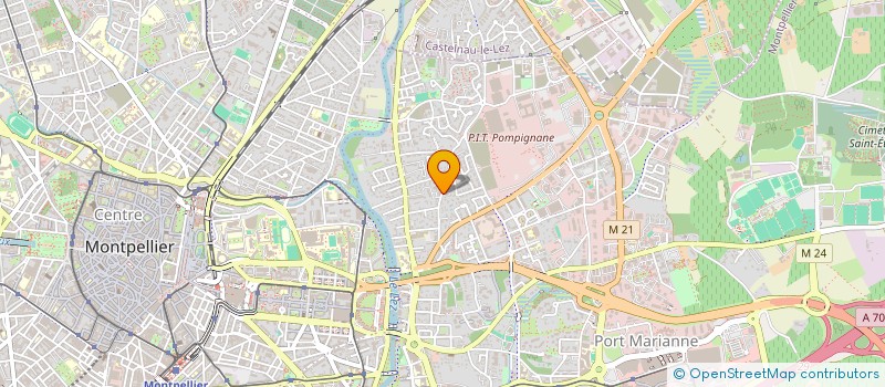 localisation de l'entreprise ARAGO 43 à MONTPELLIER