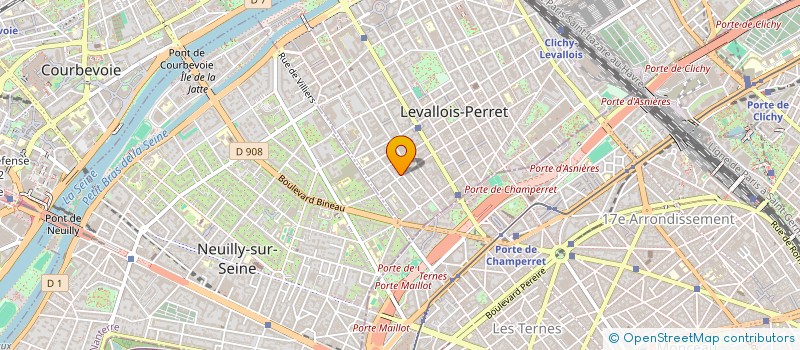 localisation de l'entreprise ARAGO à LEVALLOIS-PERRET