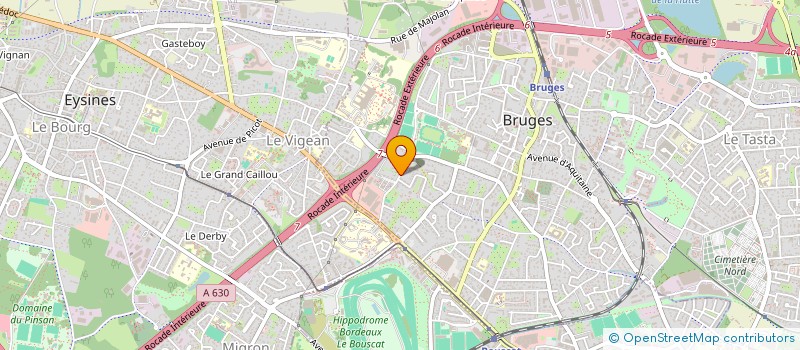 localisation de l'entreprise ARAGO  BRUGES