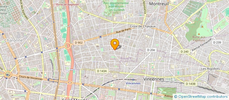 localisation de l'entreprise ARAGO IMMO à MONTREUIL