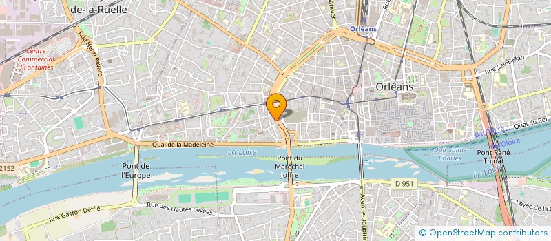 localisation de l'entreprise ARAGO SPORTS ORLEANS à ORLEANS