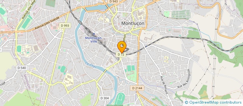 localisation de l'entreprise ARAGO99 à MONTLUCON