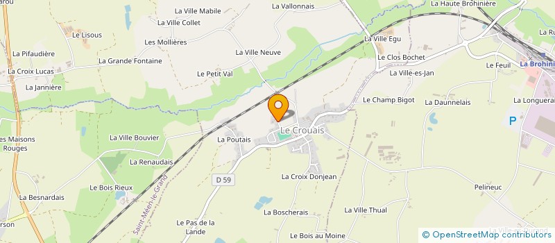 localisation de l'entreprise ARAGON-BRETAGNE  LE CROUAIS