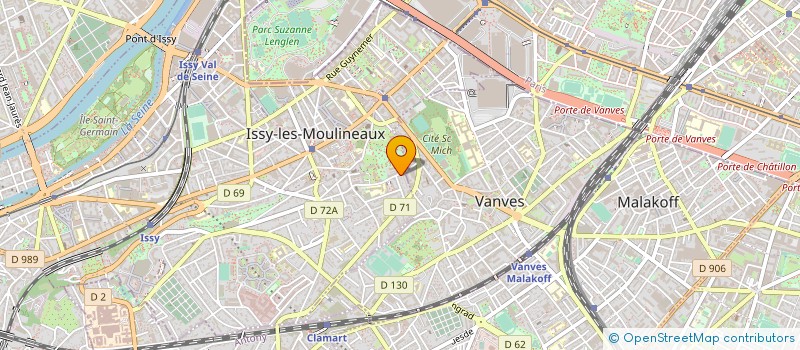 localisation de l'entreprise ARAGONE à ISSY-LES-MOULINEAUX