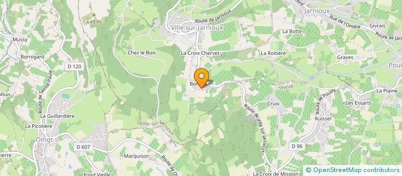 localisation de l'entreprise ARAGORN  VILLE-SUR-JARNIOUX