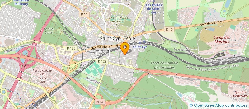 localisation de l'entreprise ARAHCJ BATIMENT à SAINT-CYR-L'ECOLE