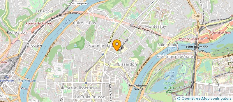 localisation de l'entreprise ARAIGNEE BLEU CIEL à CALUIRE-ET-CUIRE