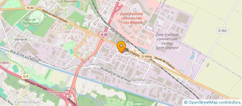 localisation de l'entreprise ARAIRCHAR à REIMS