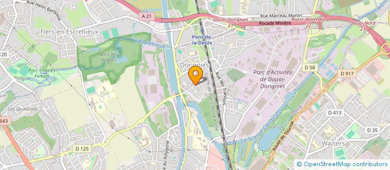 localisation de l'entreprise ARAKENTEL DOUAI à DOUAI