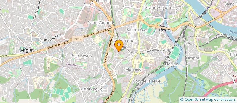 localisation de l'entreprise ARAL à BAYONNE