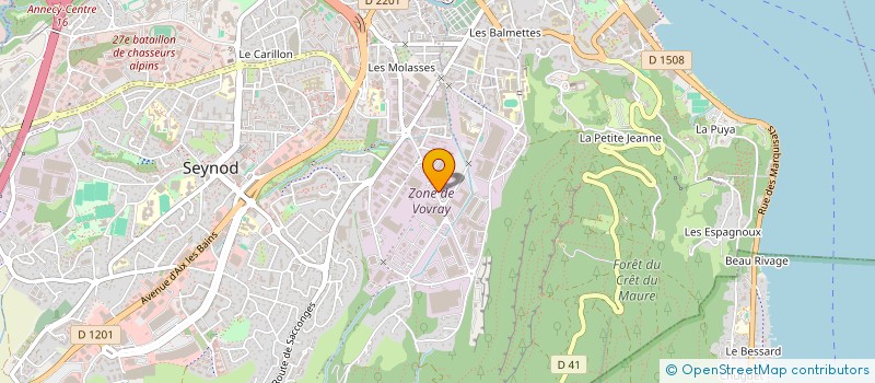 localisation de l'entreprise ARAL à ANNECY