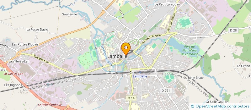 localisation de l'entreprise ARAL AMENAGEMENT à LAMBALLE-ARMOR