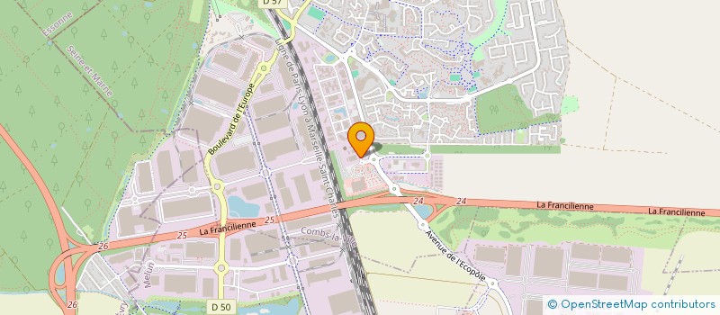 localisation de l'entreprise ARAL- BAT  COMBS-LA-VILLE