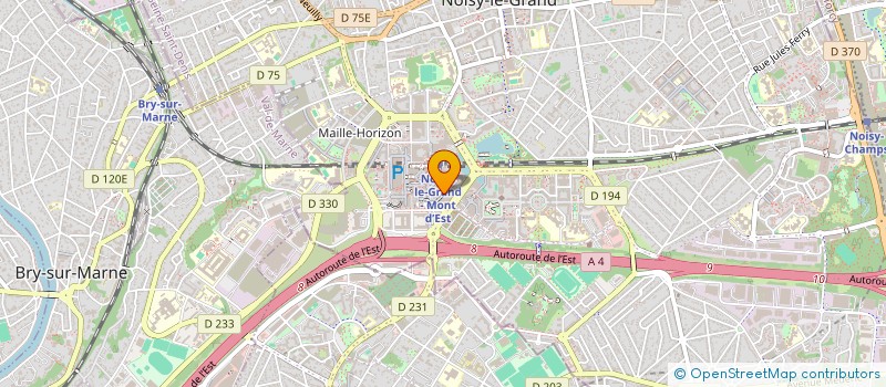 localisation de l'entreprise ARALE  NOISY-LE-GRAND