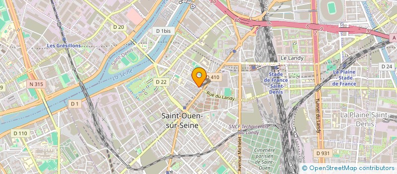 localisation de l'entreprise ARALIA ADVISORY à SAINT-OUEN-SUR-SEINE