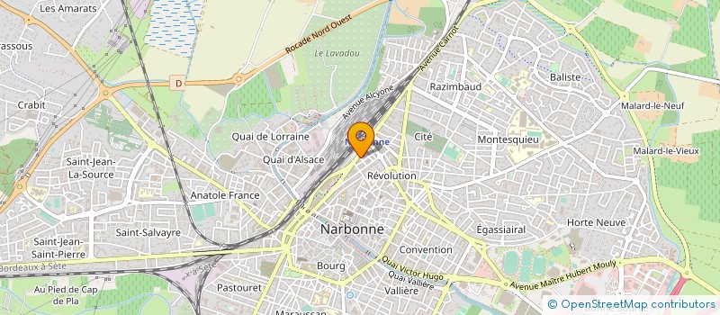 localisation de l'entreprise ARALINA AIDE RAD LIBRE NARBON  NARBONNE
