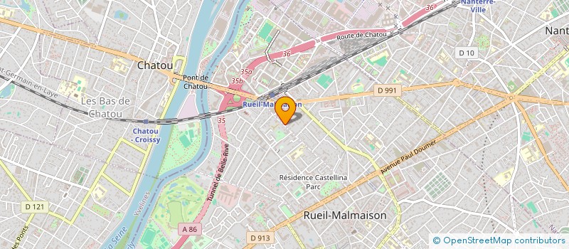 localisation de l'entreprise ARALIS à RUEIL-MALMAISON