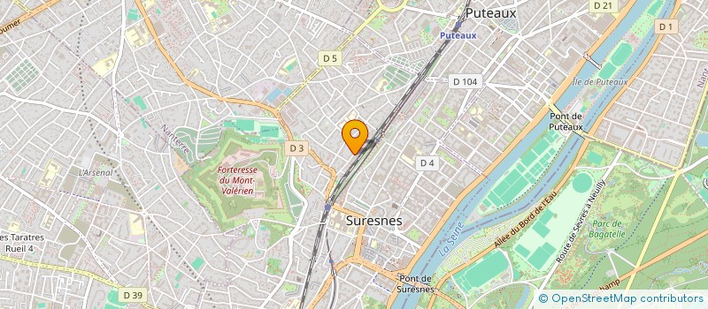 localisation de l'entreprise ARALVA à SURESNES