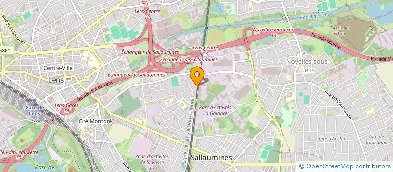 localisation de l'entreprise ARALYS  SALLAUMINES