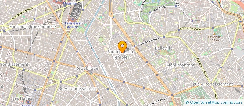 localisation de l'entreprise ARAM à PANTIN