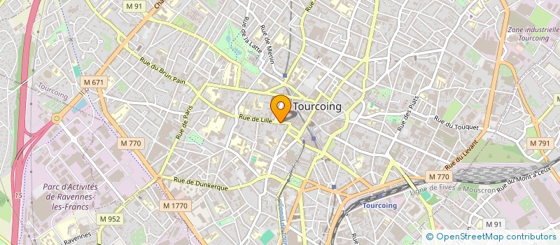 localisation de l'entreprise ARAMANE à TOURCOING