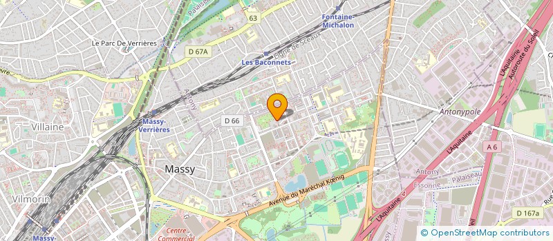 localisation de l'entreprise ARAMIS à MASSY