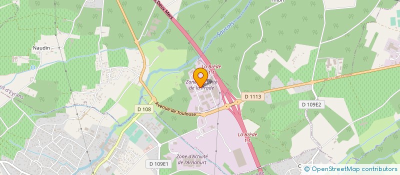 localisation de l'entreprise ARAMIS à SAINT MEDARD D EYRANS