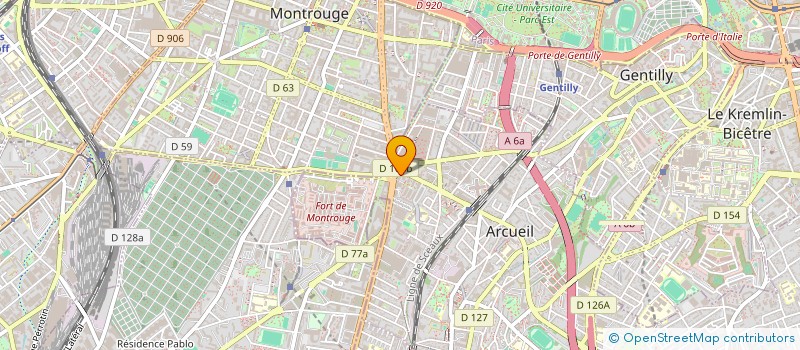 localisation de l'entreprise ARAMIS  ARCUEIL