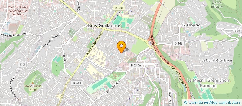 localisation de l'entreprise ARAMIS à BOIS-GUILLAUME