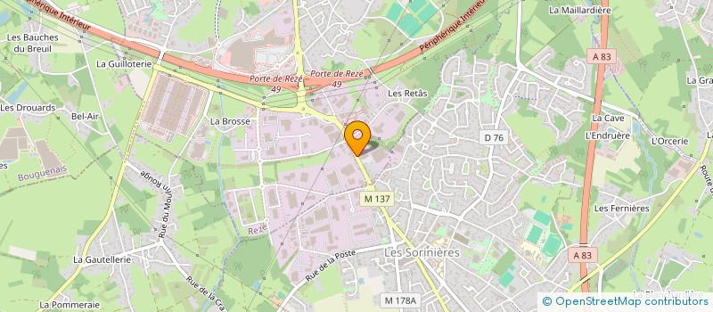 localisation de l'entreprise ARAMIS  REZE