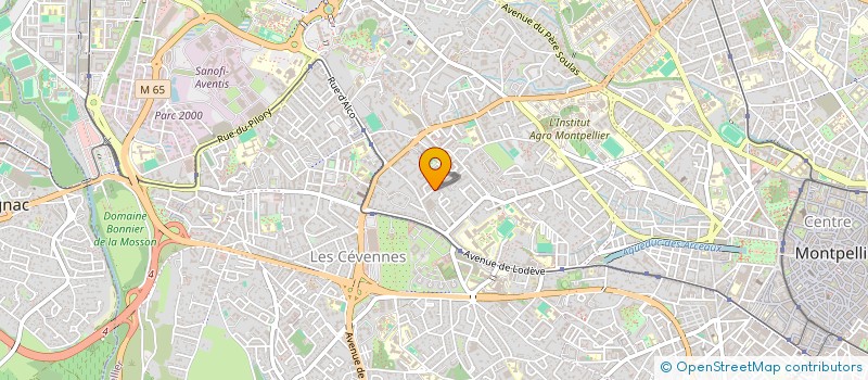 localisation de l'entreprise ARAMIS-C à MONTPELLIER
