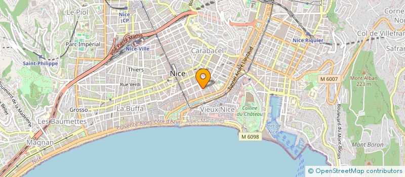 localisation de l'entreprise ARAMIS IMMOBILIER à NICE