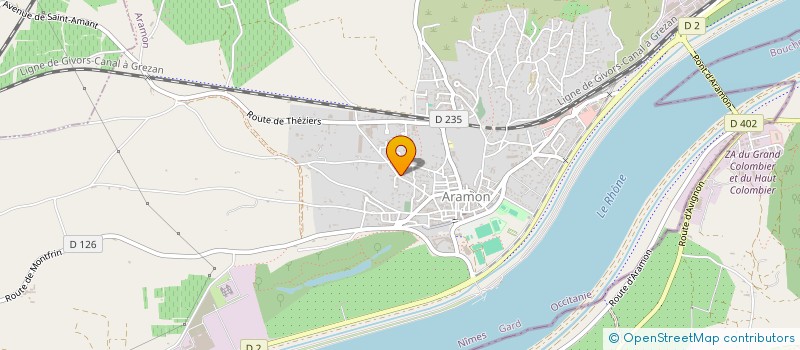 localisation de l'entreprise ARAMON AMENAGEMENT  ARAMON