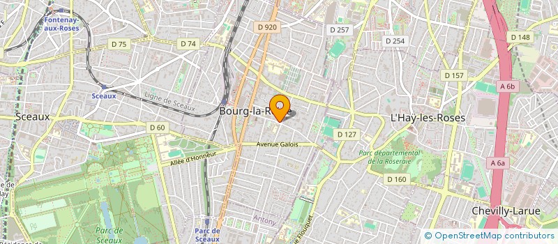 localisation de l'entreprise ARAMYS à BOURG-LA-REINE