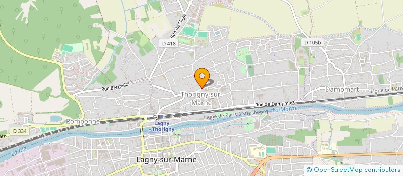 localisation de l'entreprise ARAMYS FERMETURES à LAGNY-SUR-MARNE