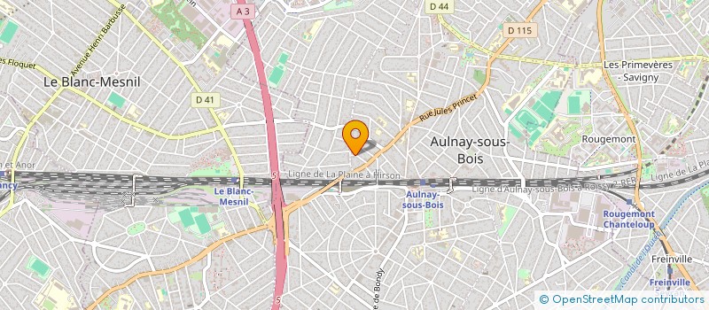 localisation de l'entreprise ARANA ENVIRONNEMENT à AULNAY-SOUS-BOIS