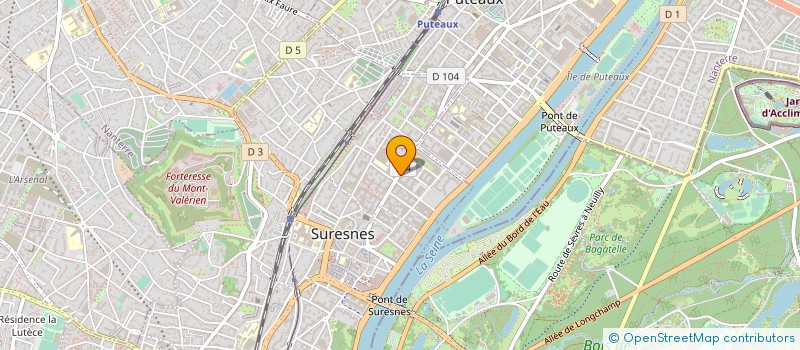 localisation de l'entreprise ARANA LECCA COMMUNICATION à SURESNES