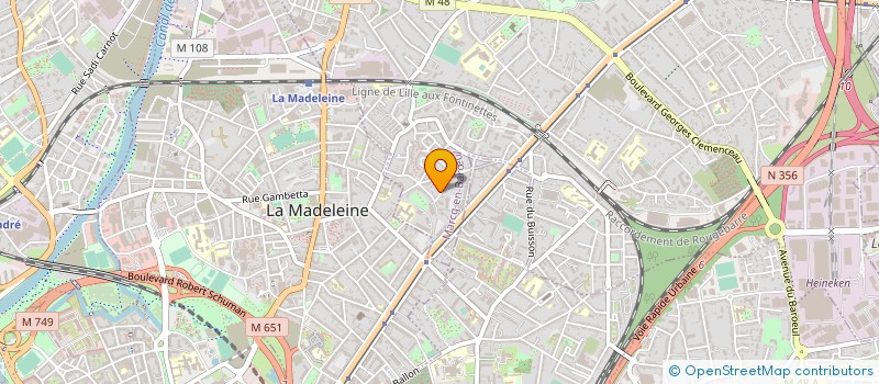 localisation de l'entreprise ARANBERG à MARCQ-EN-BARŒUL