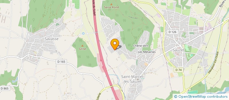 localisation de l'entreprise ARANCIO INVEST  SAINT-MARCEL-LES-SAUZET