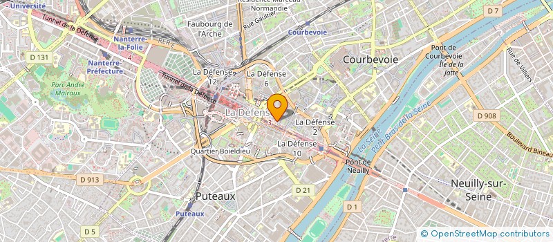 localisation de l'entreprise ARANCIORA à COURBEVOIE
