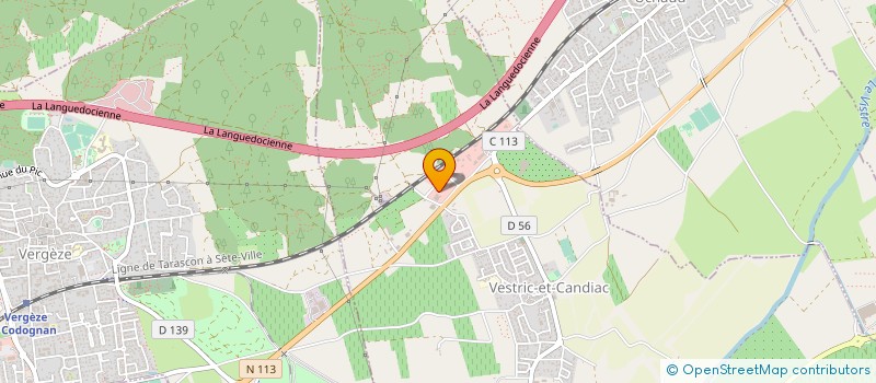 localisation de l'entreprise ARANDA à VAUVERT