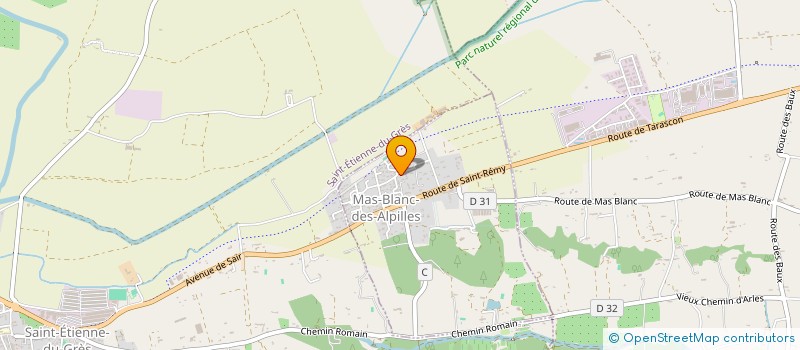 localisation de l'entreprise ARANDA GROUPE  MAS-BLANC-DES-ALPILLES