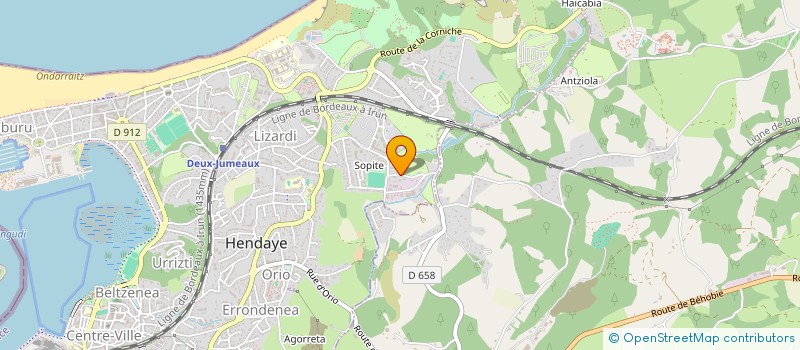 localisation de l'entreprise ARANDIA DEL COTO  HENDAYE