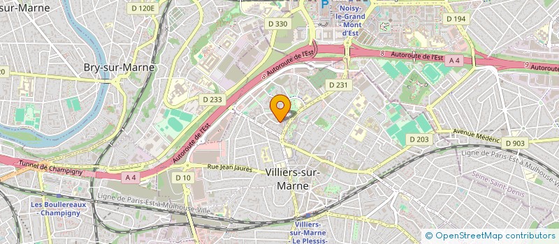 localisation de l'entreprise ARANFAST à VILLIERS-SUR-MARNE