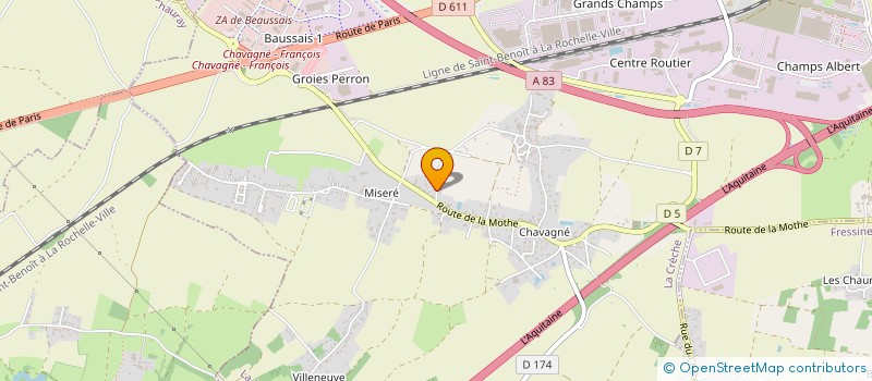 localisation de l'entreprise ARANTIS à LA CRECHE