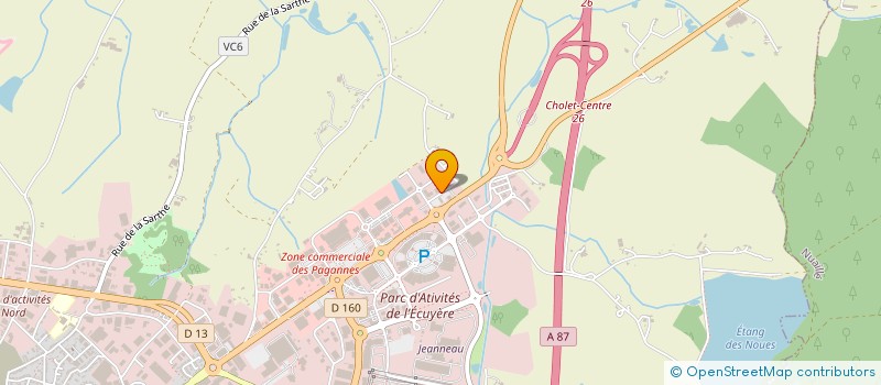 localisation de l'entreprise ARAOK à CHOLET