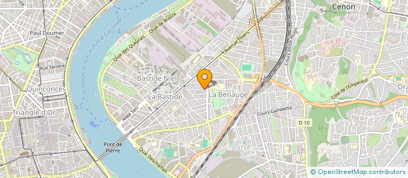 localisation de l'entreprise ARAOK à BORDEAUX
